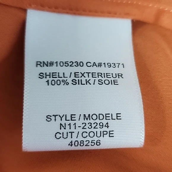 Joie Rancher Silk Pocket Vibrant Coral Top NWT Women's L - Picture 9 of 10